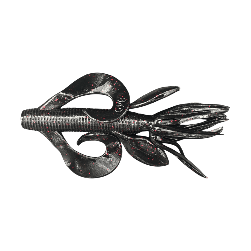 GARY YAMAMOTO KREATURE Black / SM Red Flake
